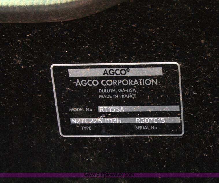 image for item A2142 2006 AGCO RT155A MFWD tractor