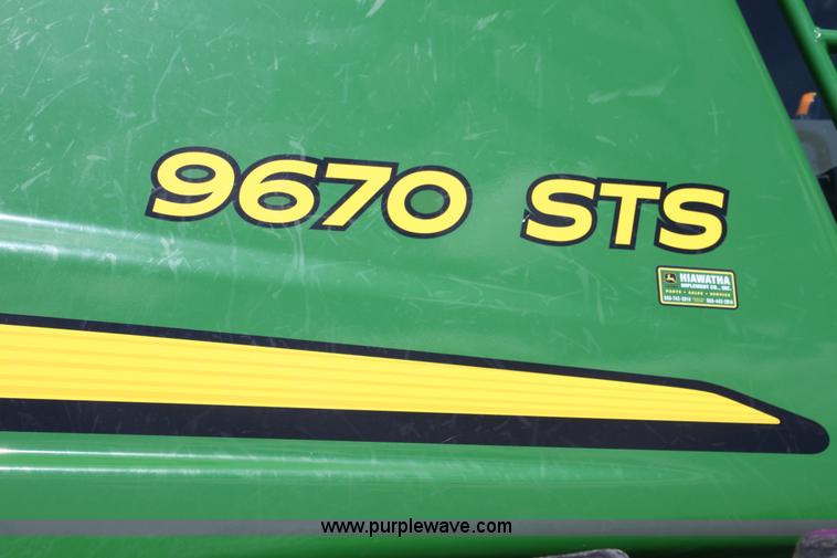 image for item A3704 2008 John Deere 9670 STS RWA combine