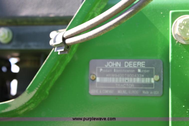 image for item A3705 2000 John Deere 9400T tractor