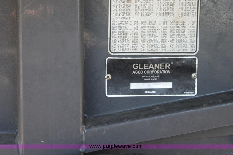 image for item A3709 2007 AGCO Gleaner R65 RWA combine