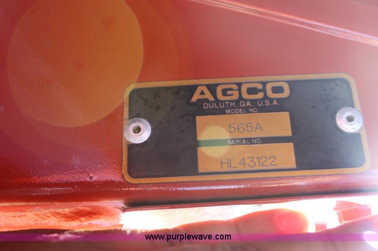 image for item A3718 AGCO Hesston 565A round baler