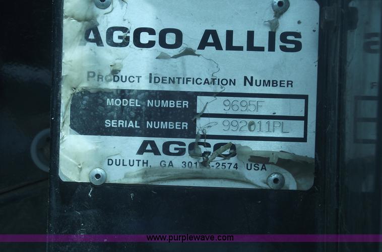 image for item A4213 1995 AGCO Allis 9695 MFWD tractor