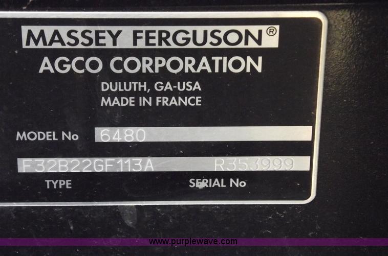 image for item A4214 2006 Massey-Ferguson 6480 MFWD tractor