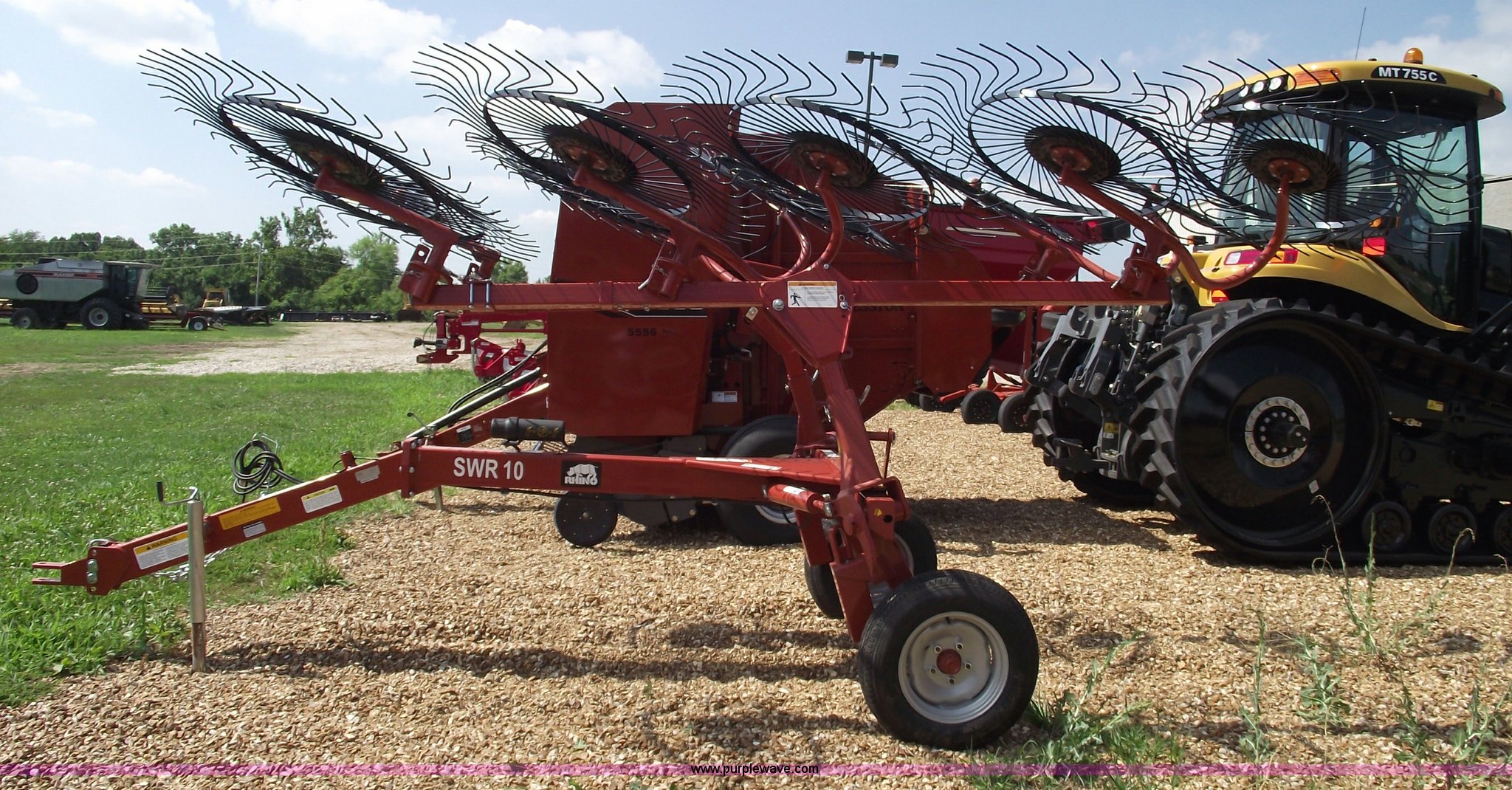 Rhino SWR10 hay rake in Sedalia, MO Item A4183 sold Purple Wave
