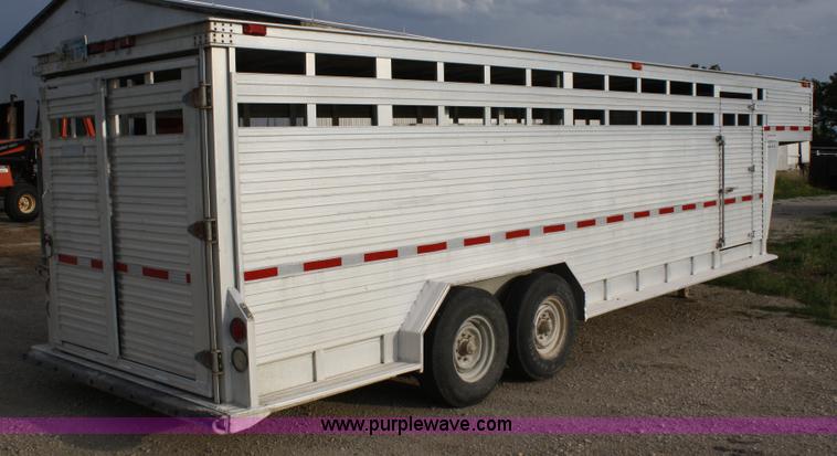 image for item 4764 1994 Barrett aluminum stock trailer