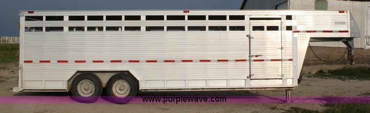 image for item 4764 1994 Barrett aluminum stock trailer