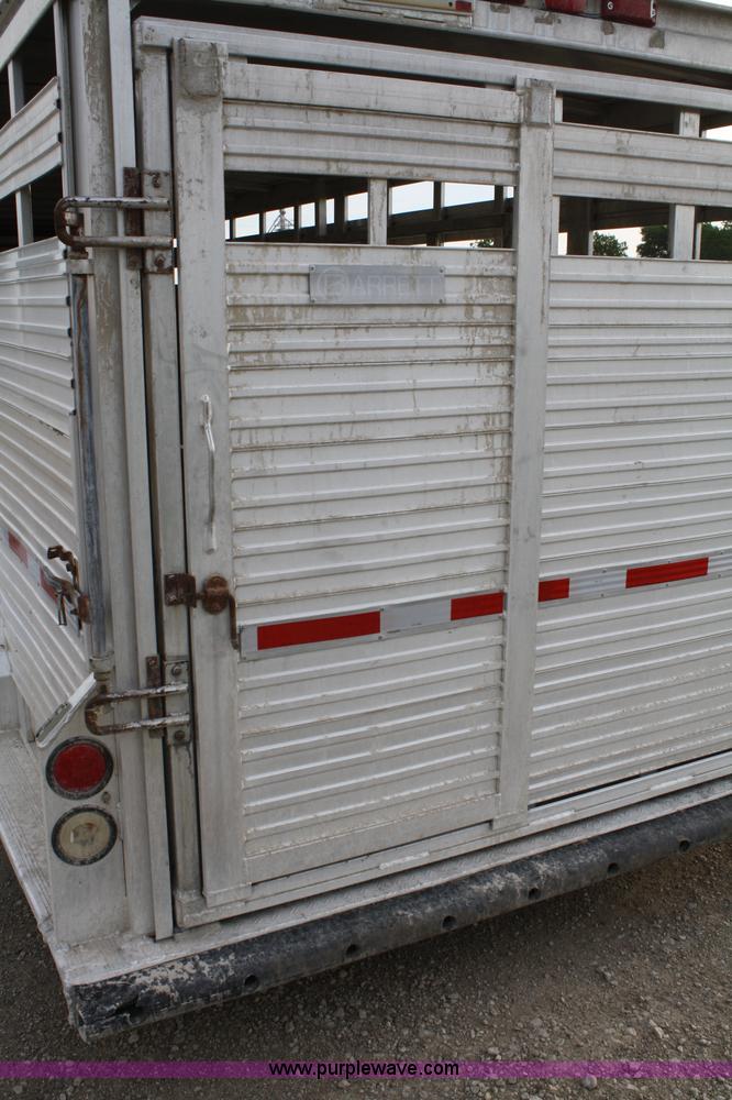 image for item 4764 1994 Barrett aluminum stock trailer