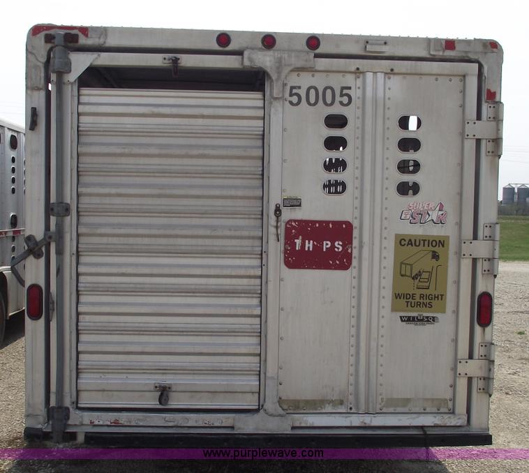 image for item 5383 1999 Wilson 830R 30' goose neck hog/stock trailer