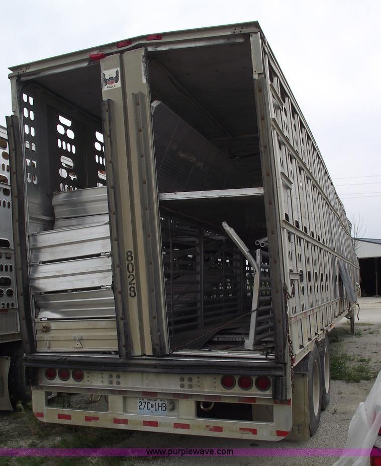 image for item 5439 2006 Barrett 53' double deck aluminum stock trailer