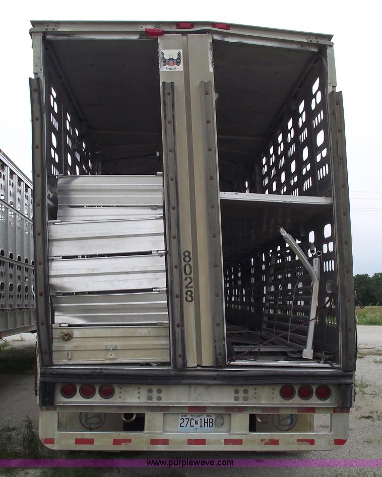 image for item 5439 2006 Barrett 53' double deck aluminum stock trailer