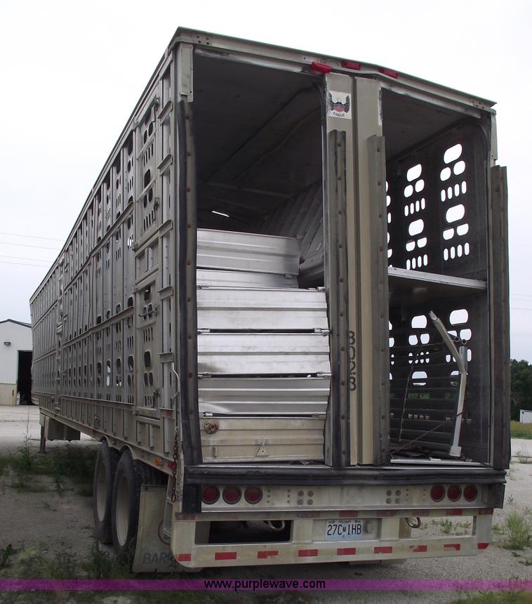 image for item 5439 2006 Barrett 53' double deck aluminum stock trailer