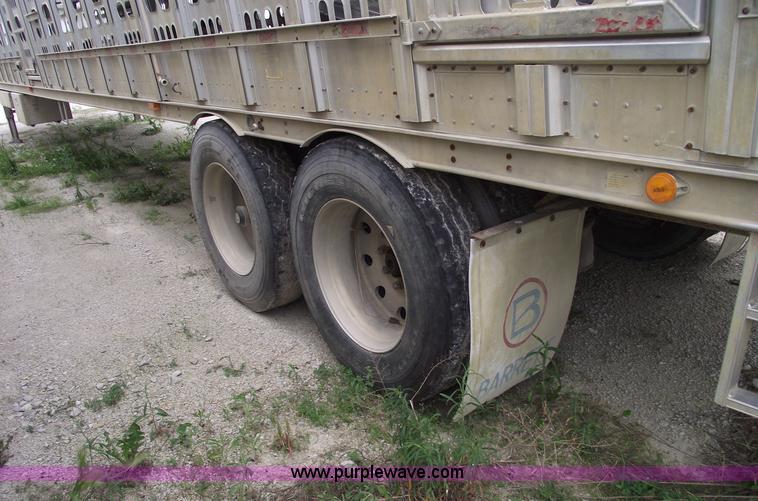 image for item 5439 2006 Barrett 53' double deck aluminum stock trailer