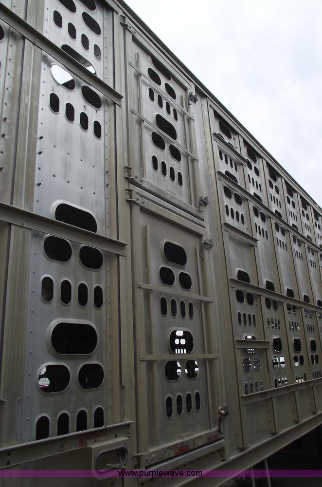 image for item 5439 2006 Barrett 53' double deck aluminum stock trailer