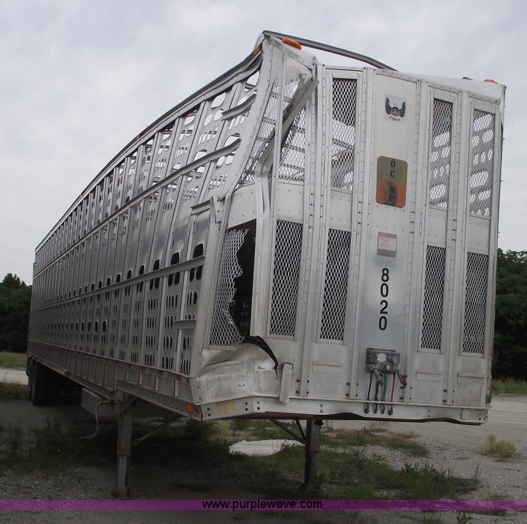 image for item 5440 2006 Barrett 53' double deck aluminum stock trailer