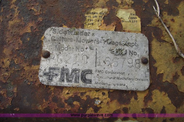 image for item 5445 FMC PG210 Sidewinder 10' rotary mower