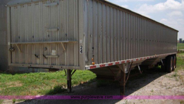 image for item A1011 1983 Wilson 42' aluminum grain trailer