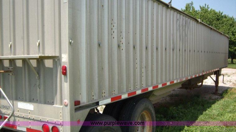 image for item A1011 1983 Wilson 42' aluminum grain trailer