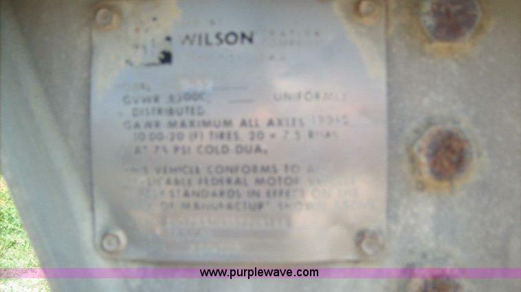 image for item A1011 1983 Wilson 42' aluminum grain trailer