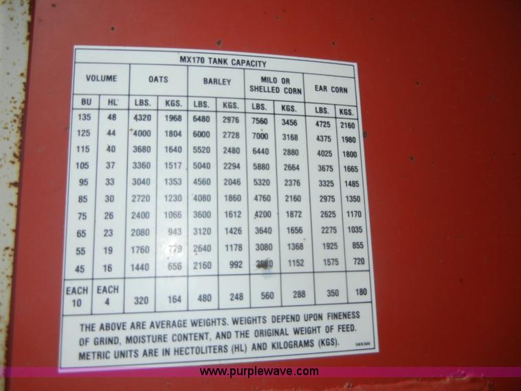 image for item A3006 Gehl MX170 Mix-All grinder/mixer