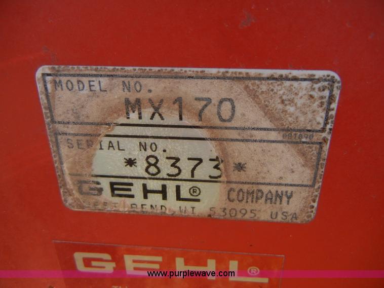 image for item A3006 Gehl MX170 Mix-All grinder/mixer