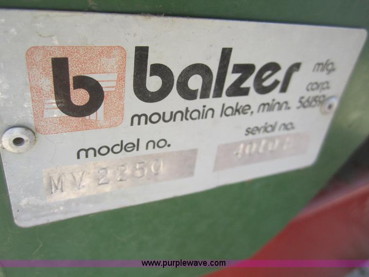image for item A3859 Balzer MV2250 Magnum vacuum tank