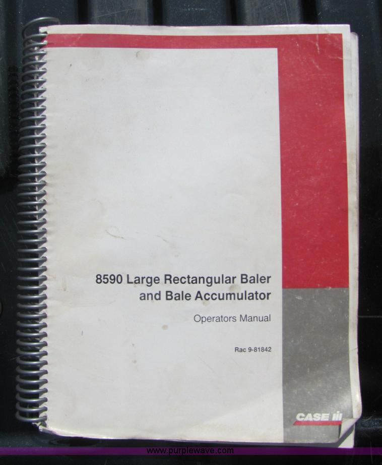 image for item A5075 1998 Case 8590 large square baler