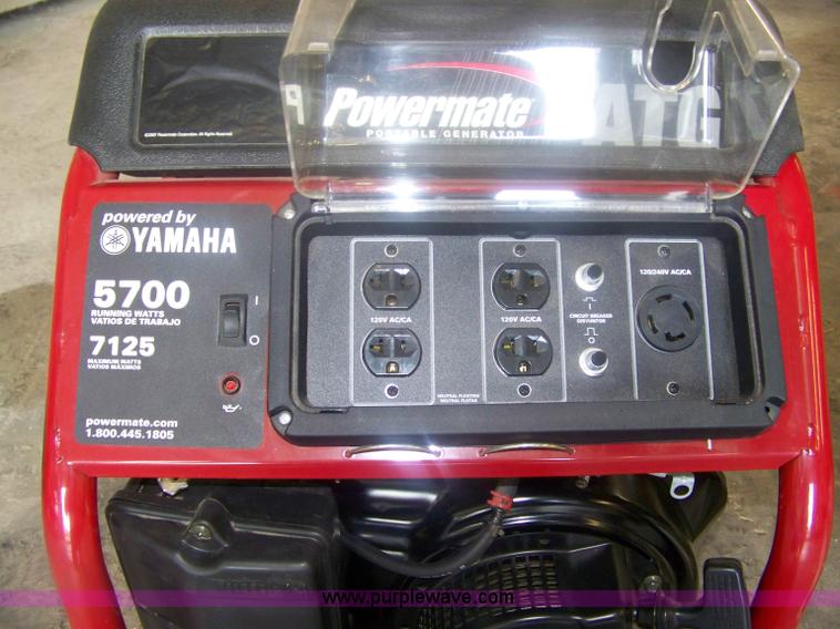 image for item A1045 Yamaha ATG Powermate 5,700 watt generator