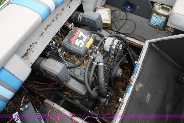 image for item A2097 1989 VIP Vincente 23' boat with trailer