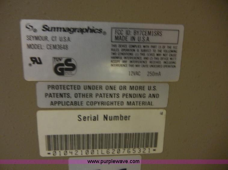 image for item A3034 Summagraphics Summagrid IV digitizing table