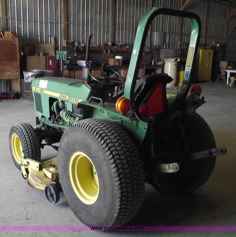 image for item A4198 John Deere 750 tractor with belly mower