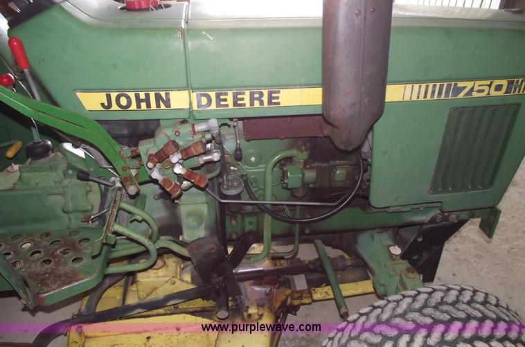 image for item A4198 John Deere 750 tractor with belly mower