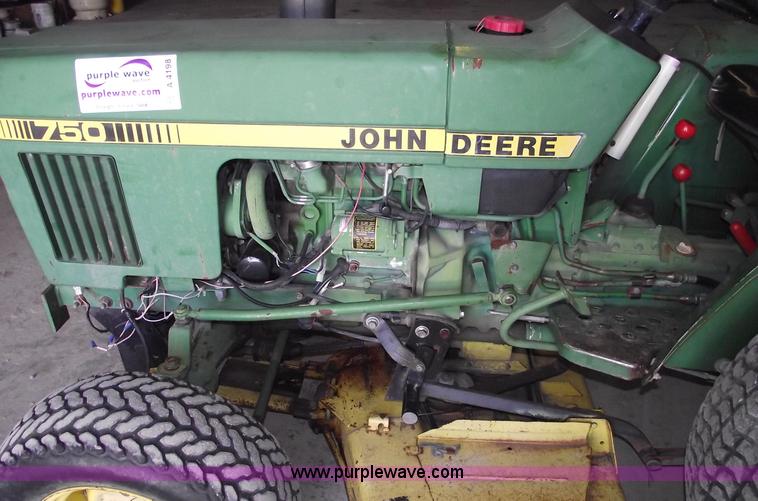 image for item A4198 John Deere 750 tractor with belly mower