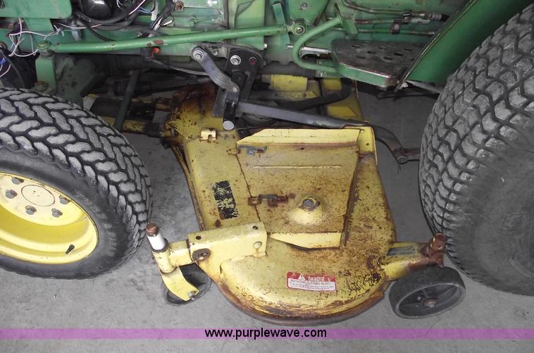 image for item A4198 John Deere 750 tractor with belly mower