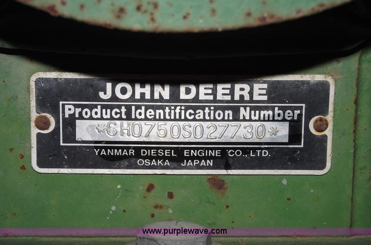 image for item A4198 John Deere 750 tractor with belly mower