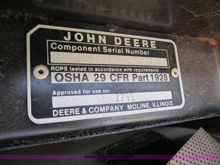 image for item A4904 1991 John Deere 2755 tractor