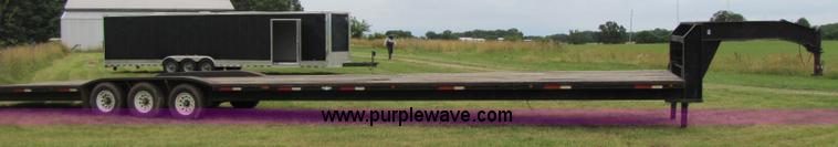 image for item A5096 2006 50' goose neck triple axle trailer