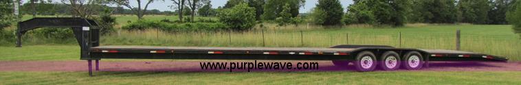 image for item A5096 2006 50' goose neck triple axle trailer