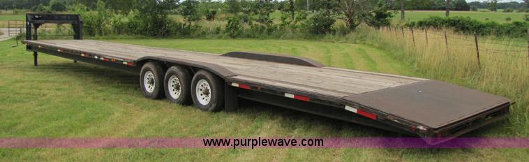 image for item A5096 2006 50' goose neck triple axle trailer