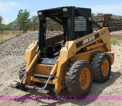 image for item A9304 John Deere 6675 skid loader