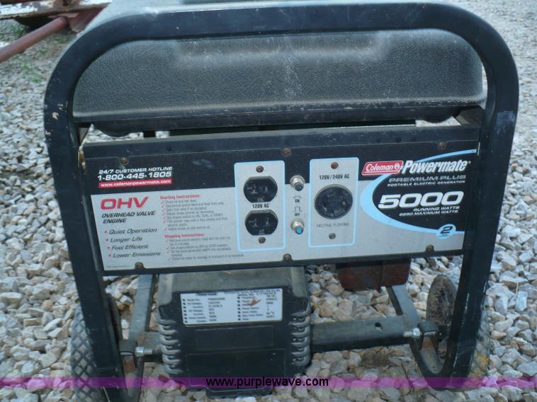 image for item A9599 Coleman Powermate GenPower 305 electric generator