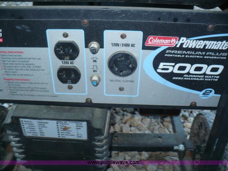 image for item A9599 Coleman Powermate GenPower 305 electric generator