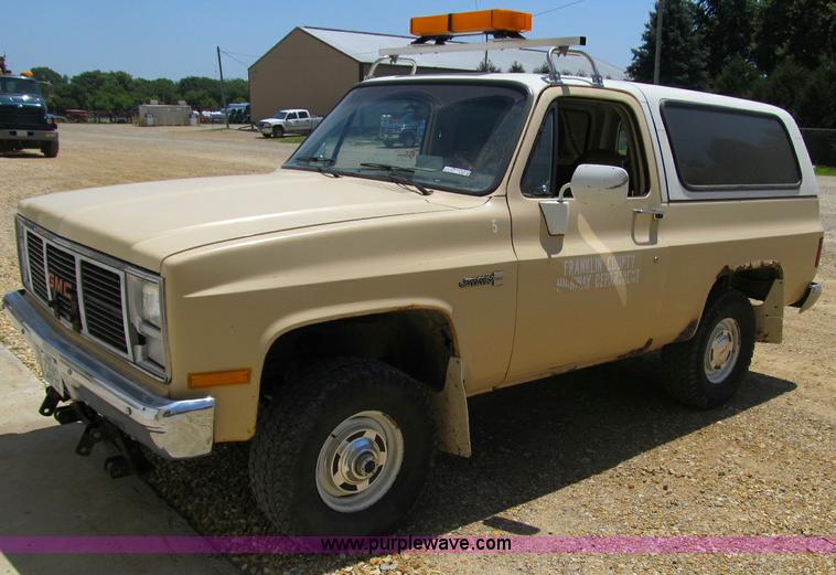 image for item A9607 1987 GMC Jimmy V1500 SUV