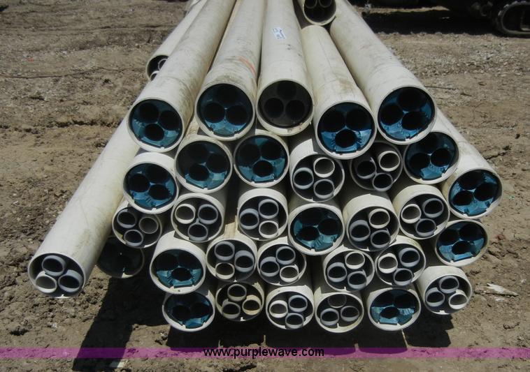 image for item A9850 (34) 4" x 20'L three-way PVC pipes