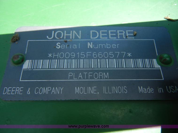 image for item A2110 John Deere 915 15' flex head