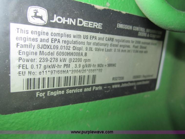 image for item A3750 2009 John Deere 9770 STS combine