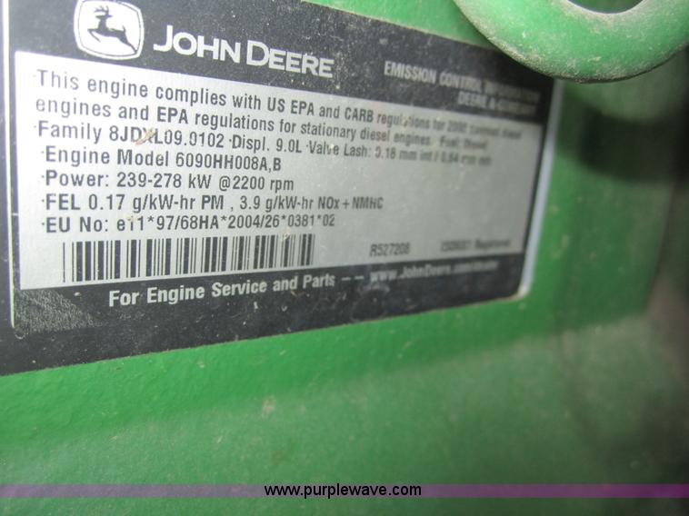 image for item A3751 2008 John Deere 9770 STS combine
