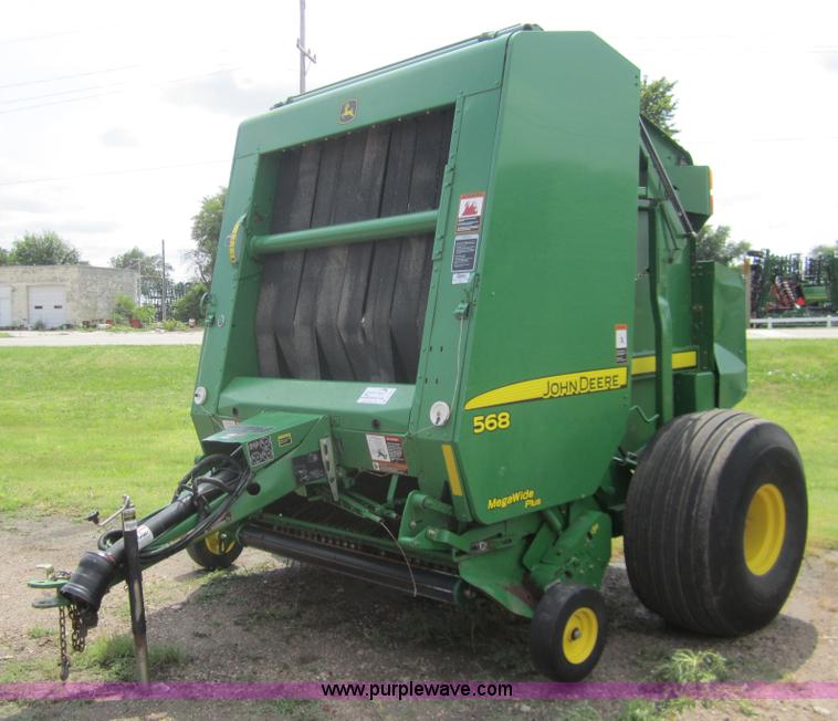 image for item A3787 2008 John Deere 568 round baler