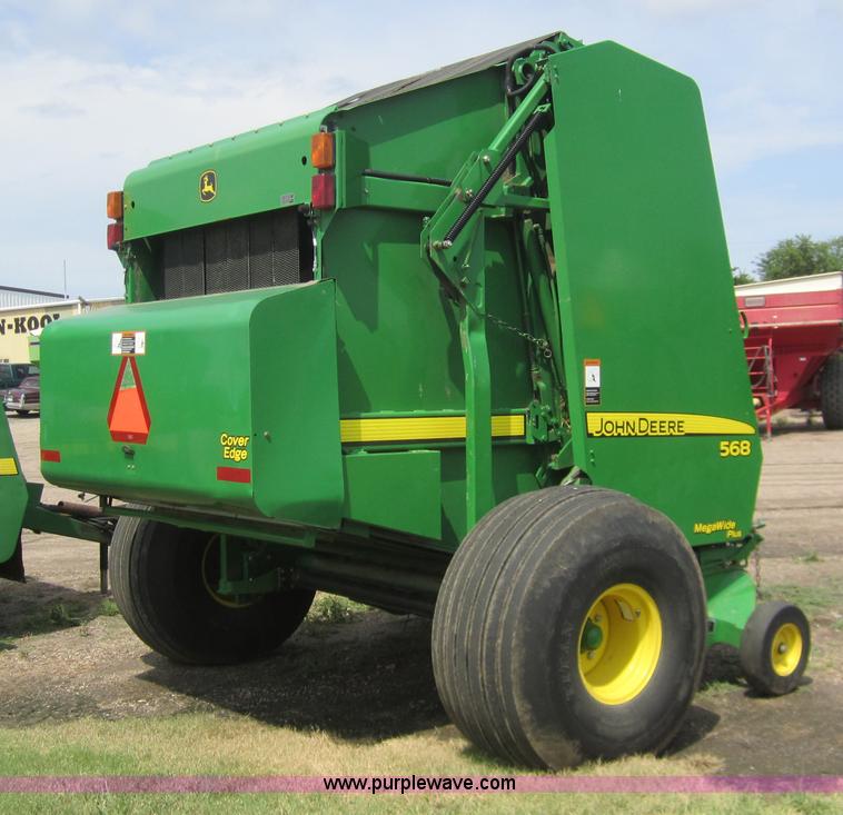 image for item A3787 2008 John Deere 568 round baler