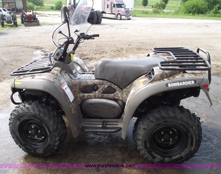 image for item A4202 2003 Bombardier Quest 650 camo four wheeler