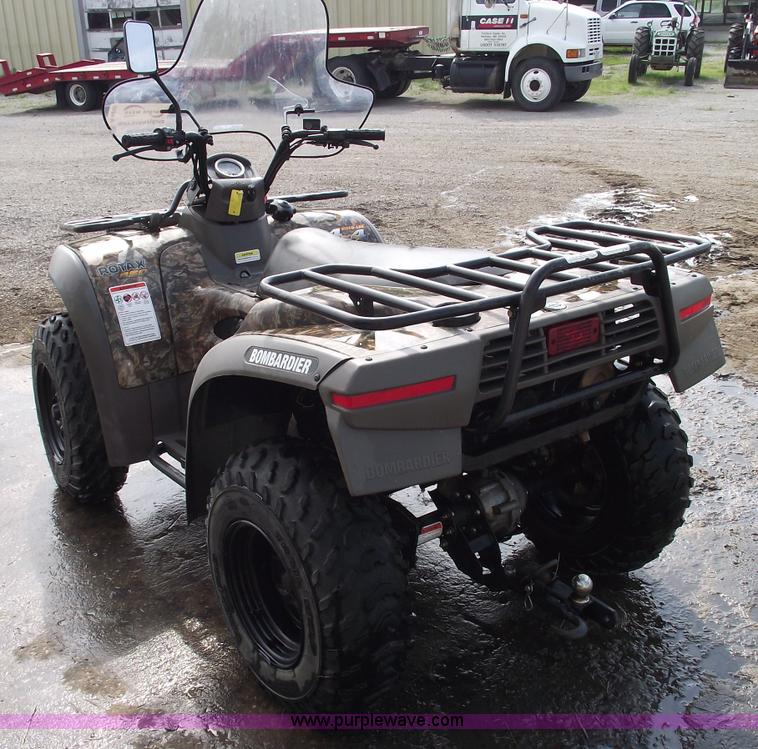 image for item A4202 2003 Bombardier Quest 650 camo four wheeler